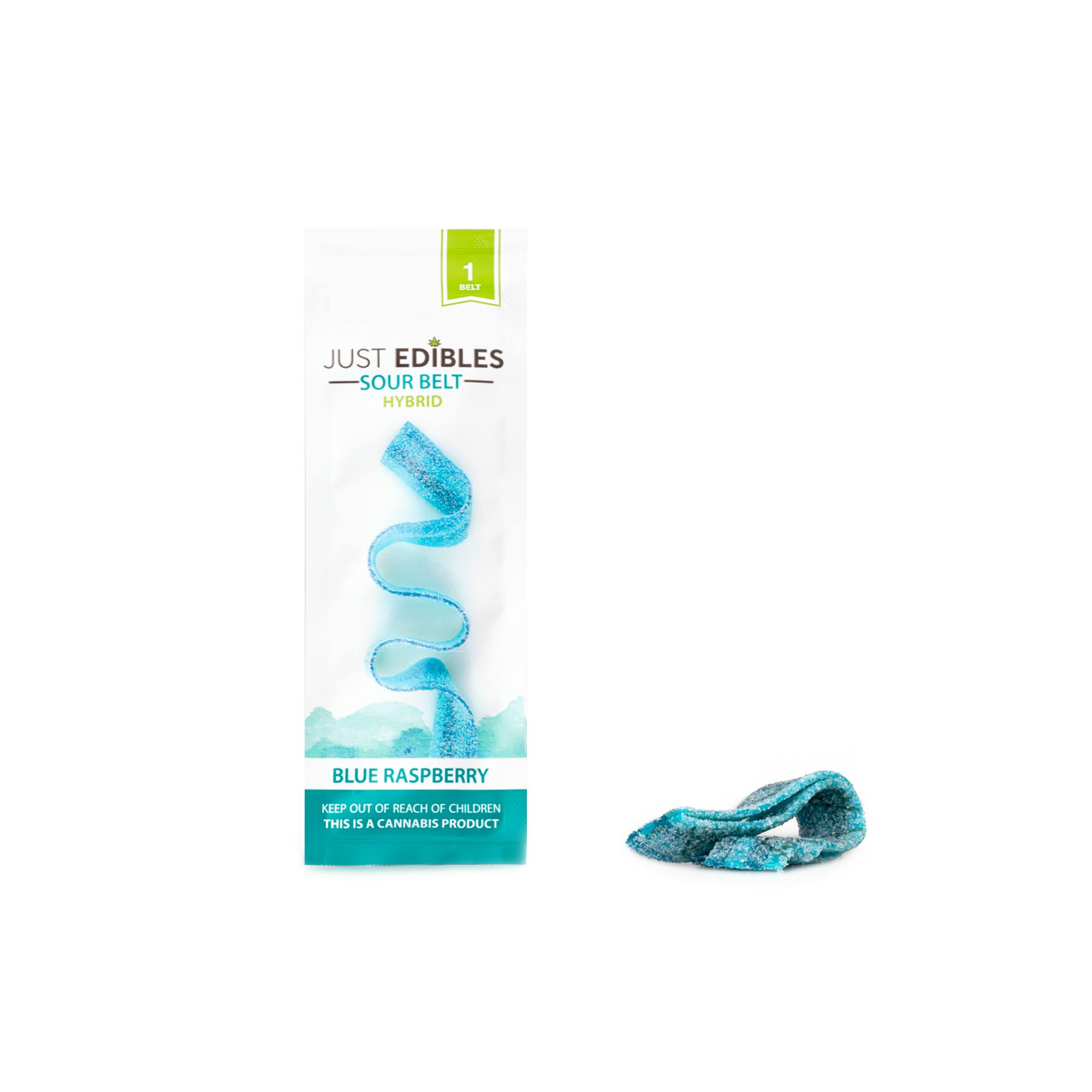 Photograph of product: BLUE RASPBERRY SOUR BELT [100MG]