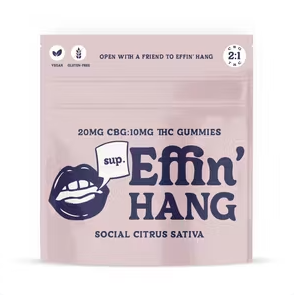 Photograph of product: Effin' Hang | Social Citrus 2:1 CBG:TH-oui | 10pk (Oui'd)
