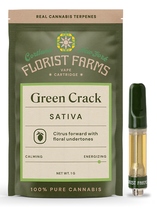 Photograph of product: Florist Farms - Green Crack - Vape Cartridge