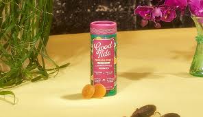 Photograph of product: Good Tide - Passion Fruit 1:1:1 TH-oui:CBD:CBN - 10pk - Edibles