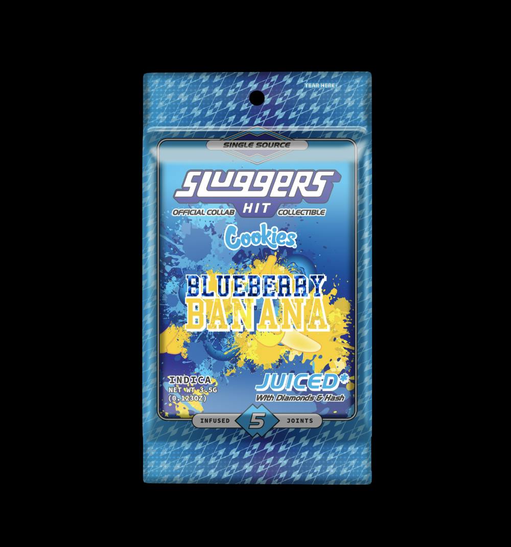 Photograph of product: BLUEBERRY BANANA  | INFUSED PREROLLS | 5PK | 3.5G [I]