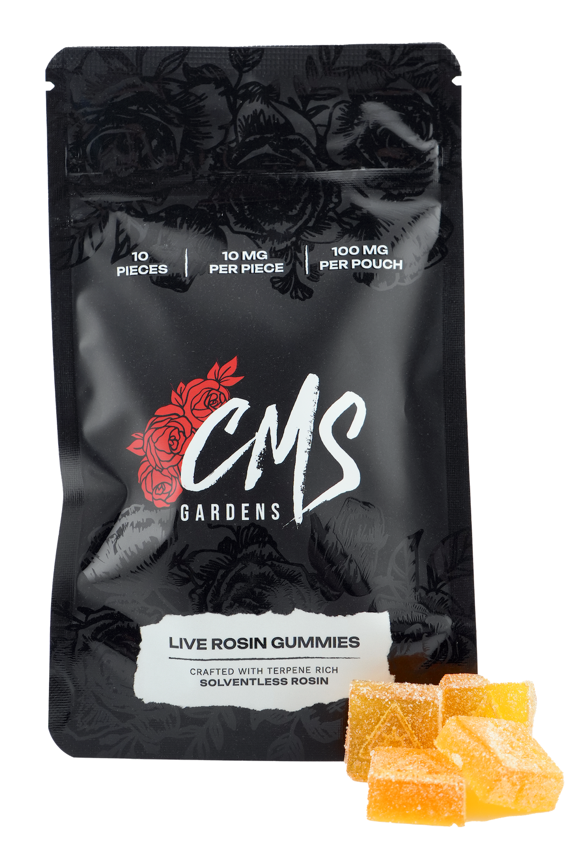 Photograph of product: Cap's Clementine Live Rosin Gummies - 10mg 10pk