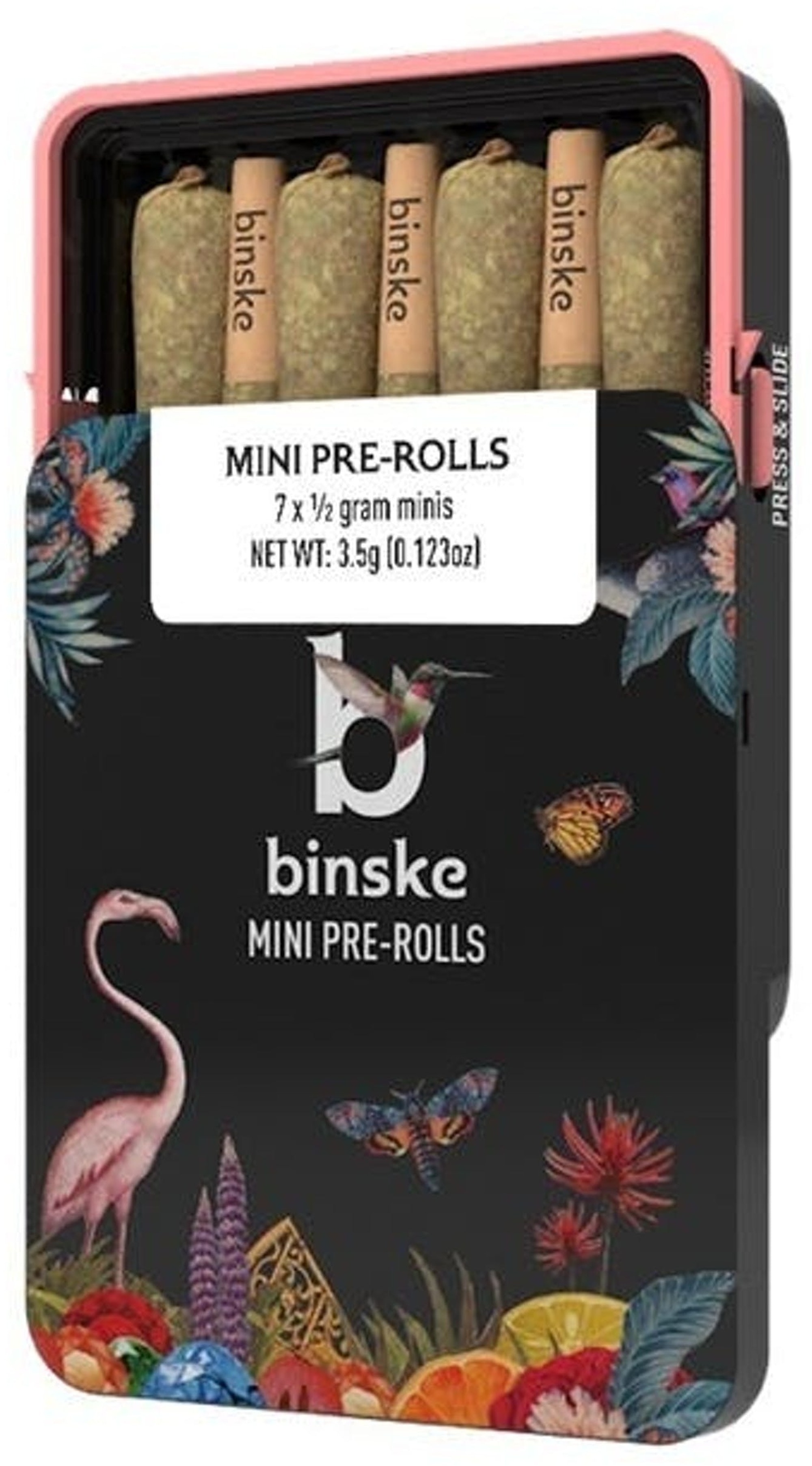 Photograph of product: Binske | 7x.5g Preroll Pack | Jungle Pie | I