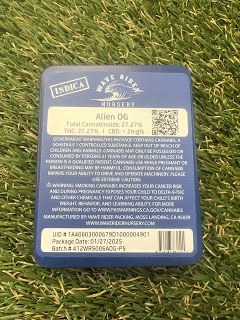 Photograph of product: ALIEN OG 0.5G 5PK PRE ROLL - 