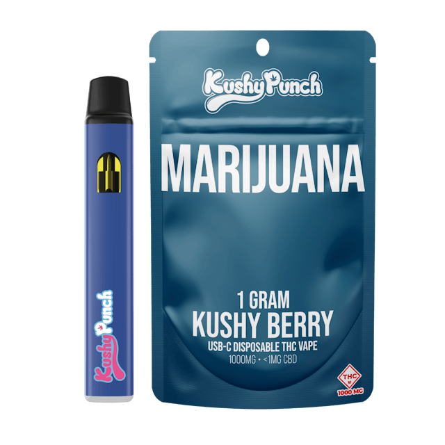 Photograph of product: Kushy Punch AIO 1g Oui'd Kushy Berry - 