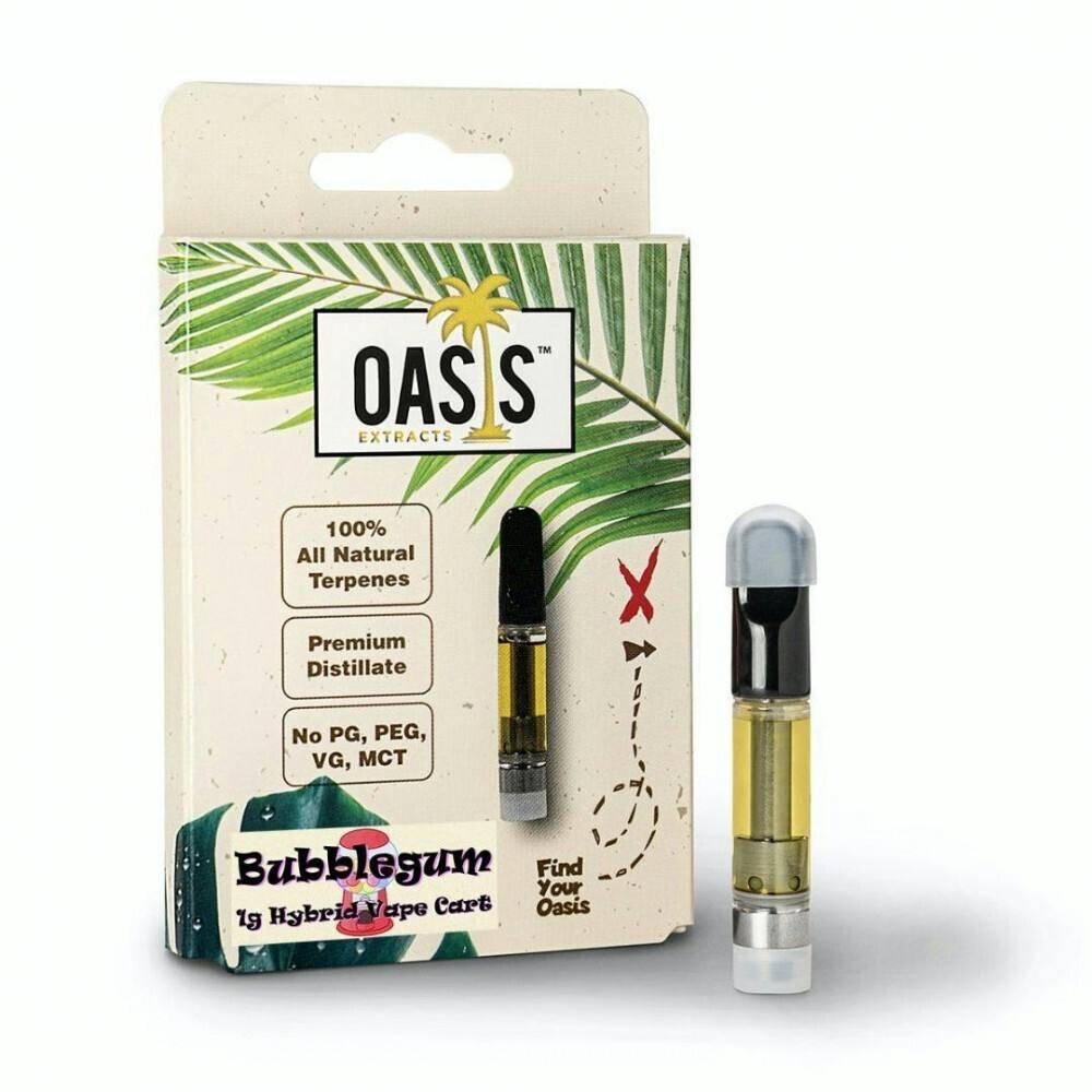 Photograph of product: Oasis 1g Vape - Bubble Gum