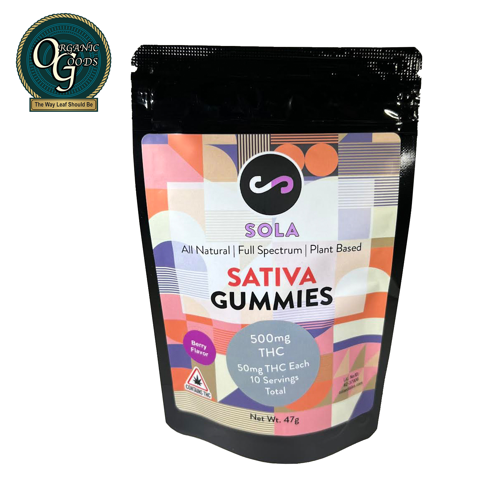 Photograph of product: Sola Oui'd Gummies Berry 500 MG