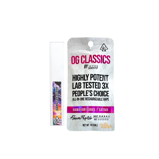 Photograph of product: Cake OG Classics - Hawaiian Guava 1g Rechargeable Disp. - 