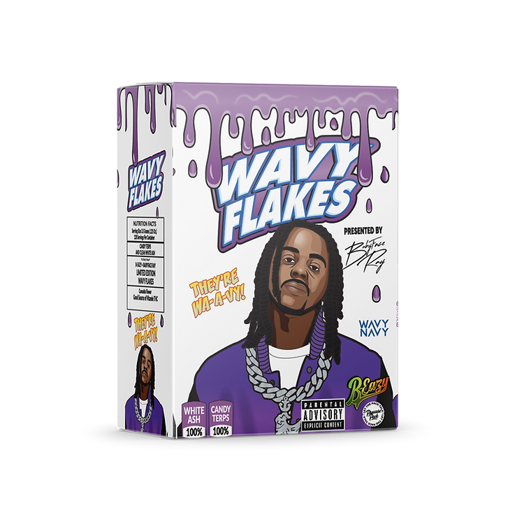 Photograph of product: PRESSURE PACK X B-EAZY X BABYFACE RAY | Prepackaged | Purple Wavy Flakes - 3.5g