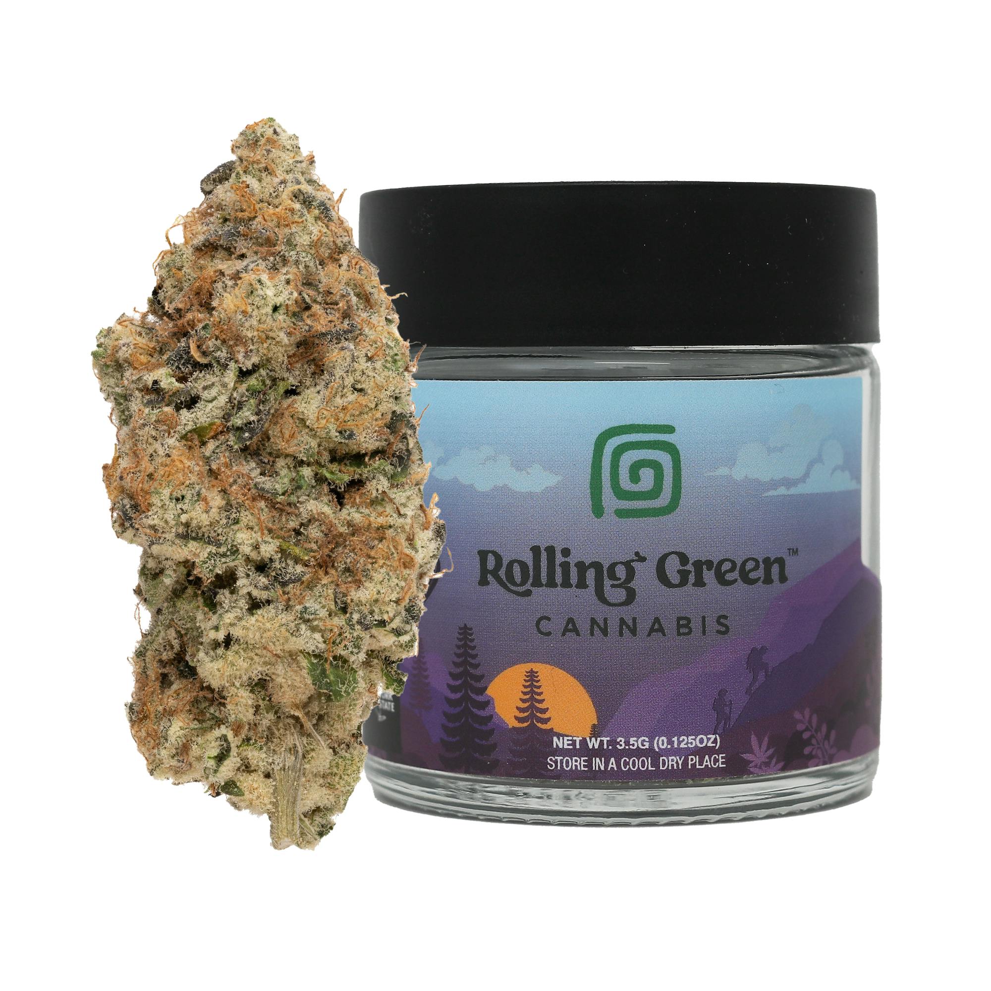Photograph of product: Rolling Green Oui'd Flower - Pina Colada - 3.5g