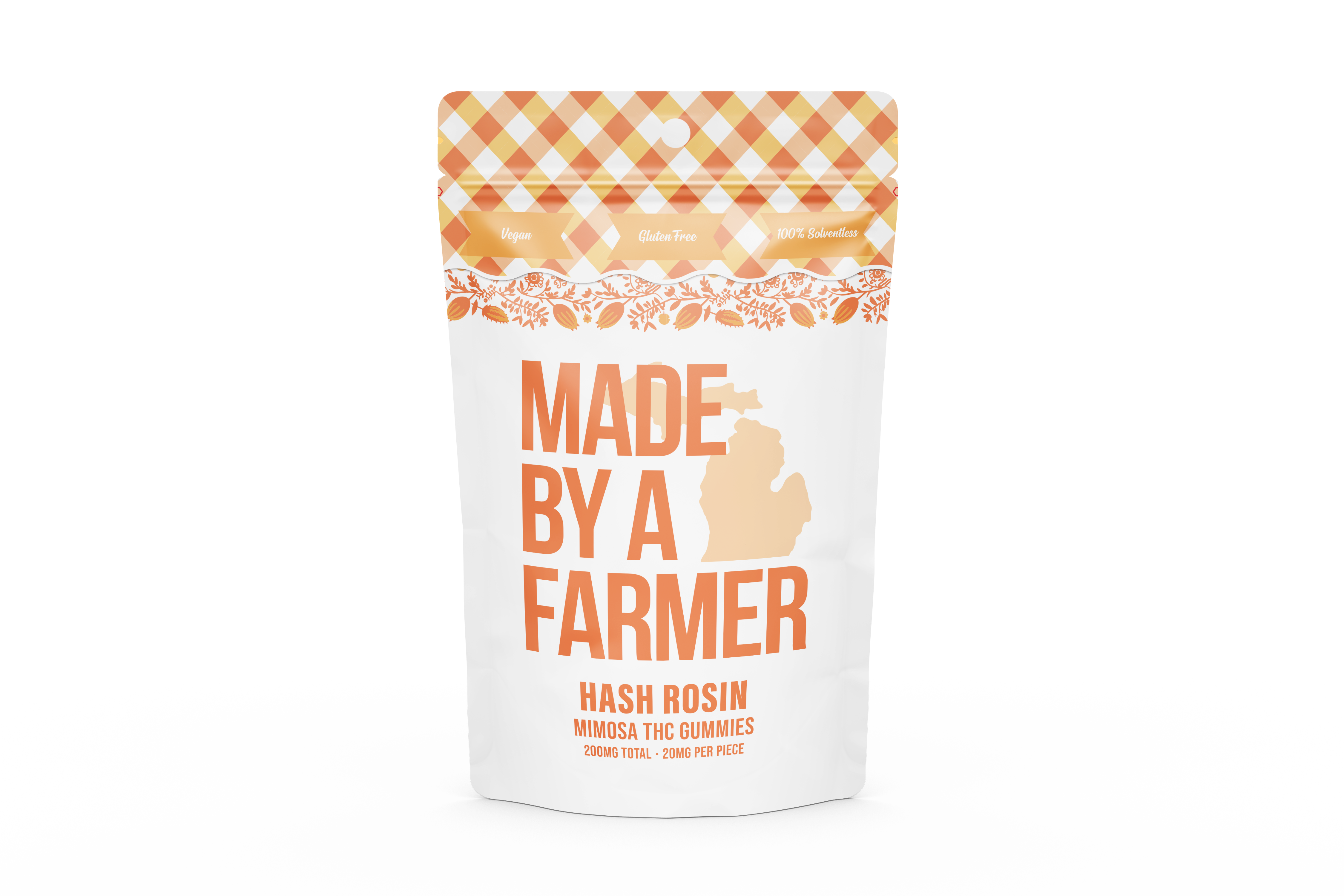 Photograph of product: Made By A Farmer | Rambutan | 200MG au chocolat Rosin Gummies (Vegan)