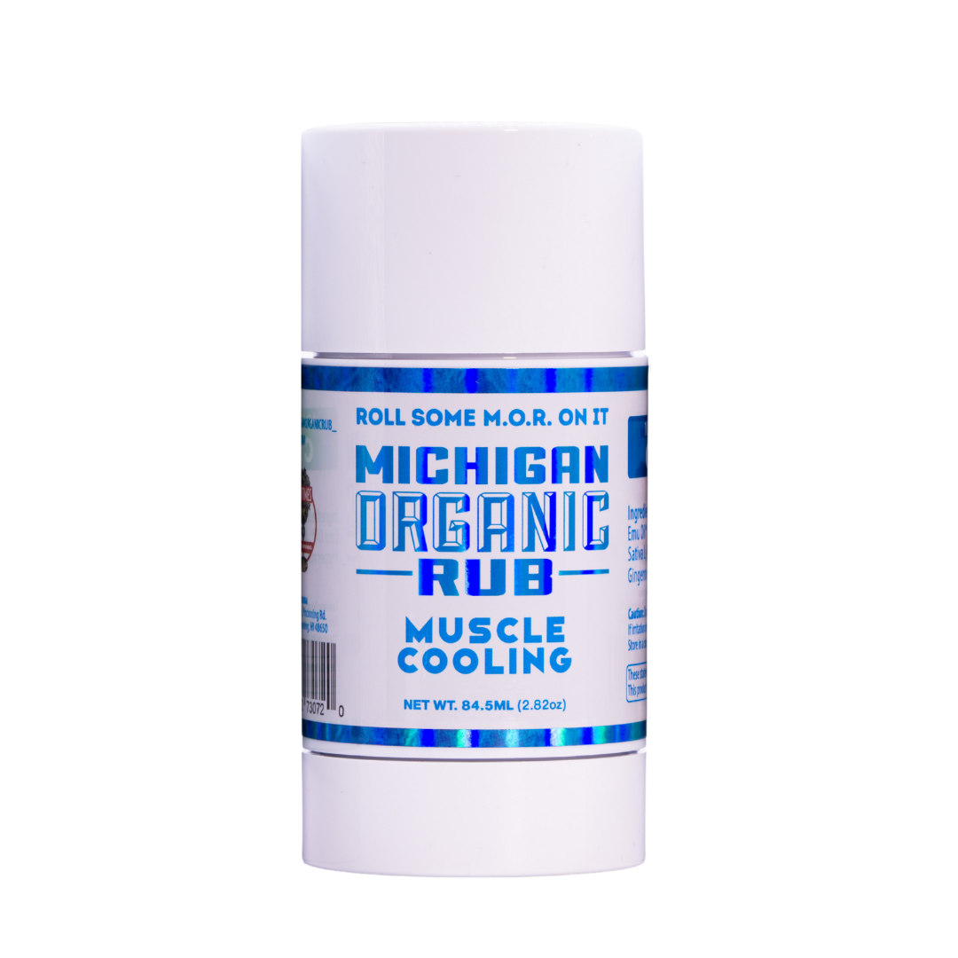 Photograph of Product: Michigan Organic Rub - CBD Roll On - Muscle Cooling (1000mg)
