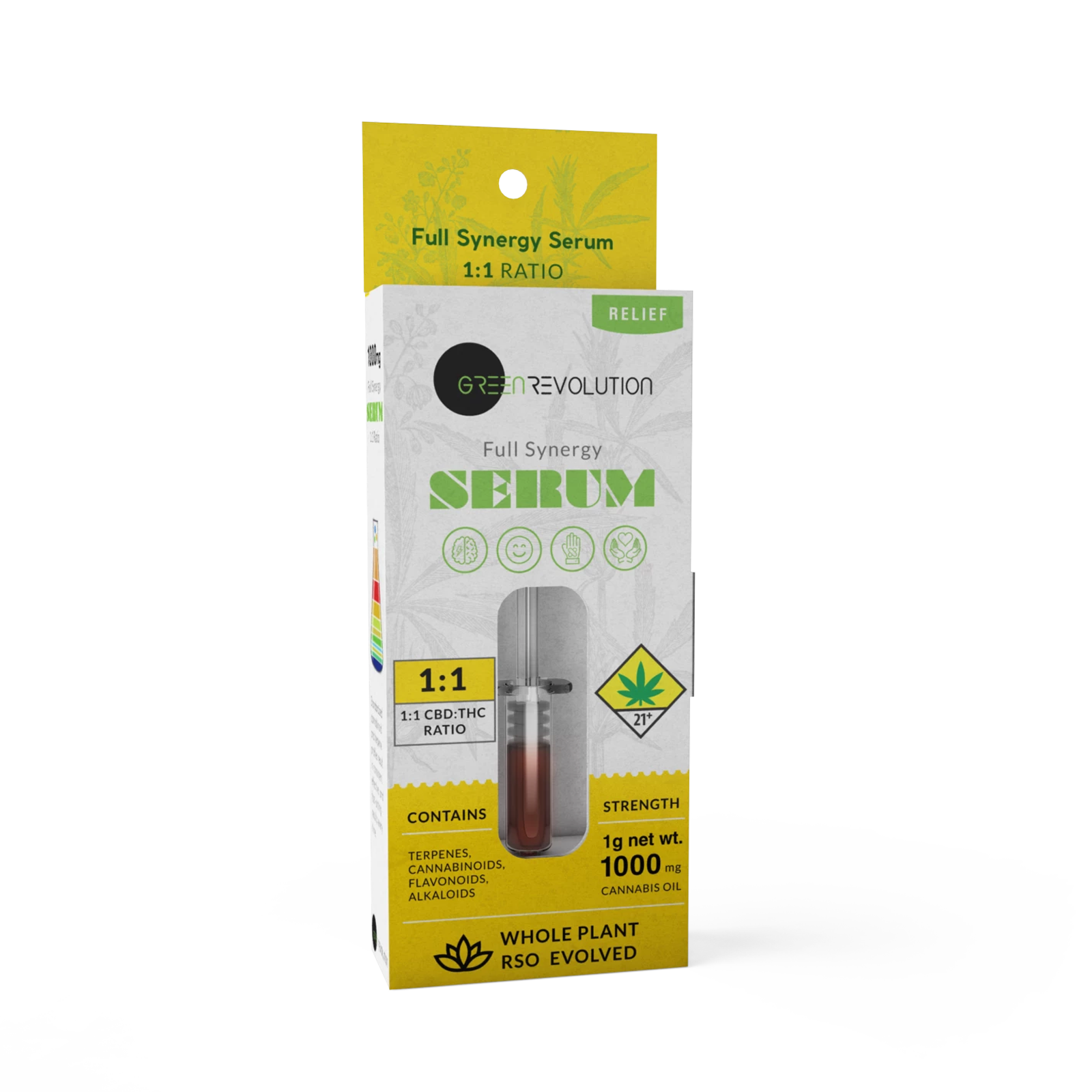 Photograph of Product: 1:1 Relief RSO Serum | 1g