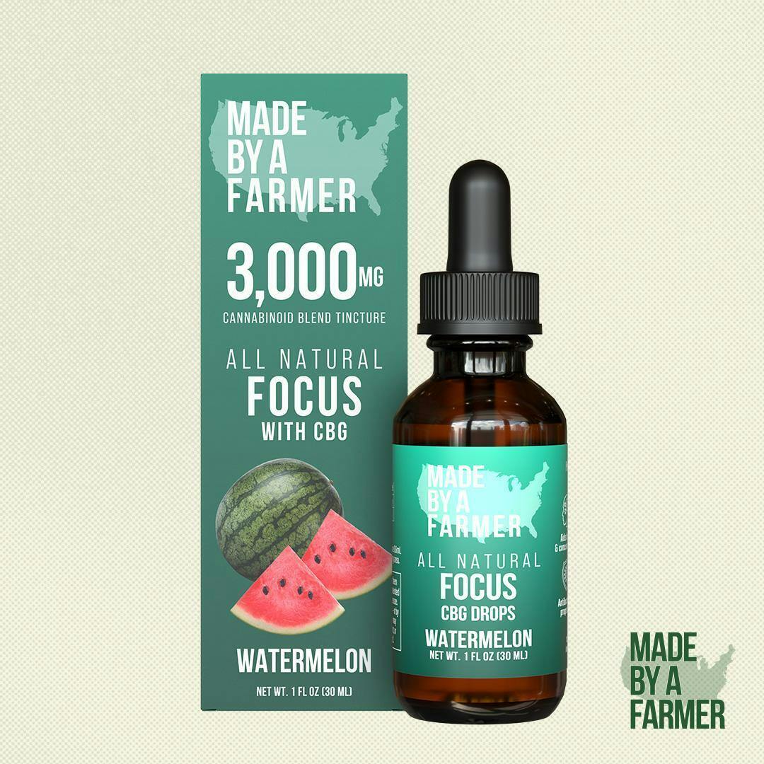 Photograph of product: Made By A Farmer - 3000mg CBG Tincture - Watermelon