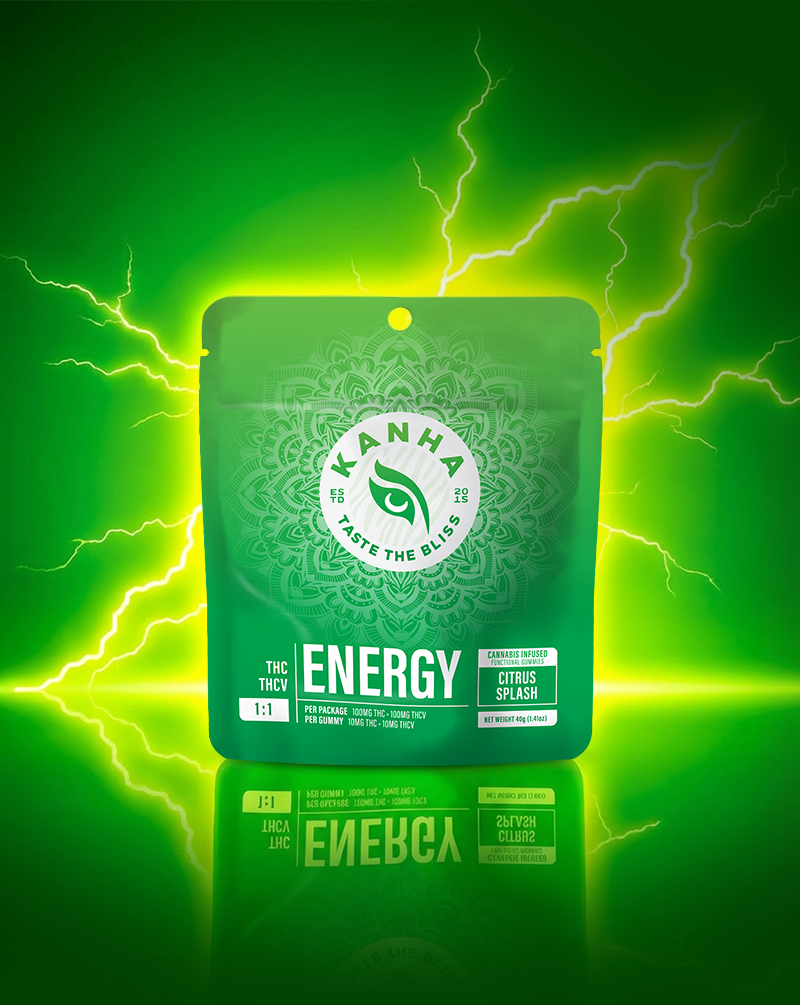 Photograph of product: Kanha Energy Citrus Splash 1:1 THC:THCV Gummies