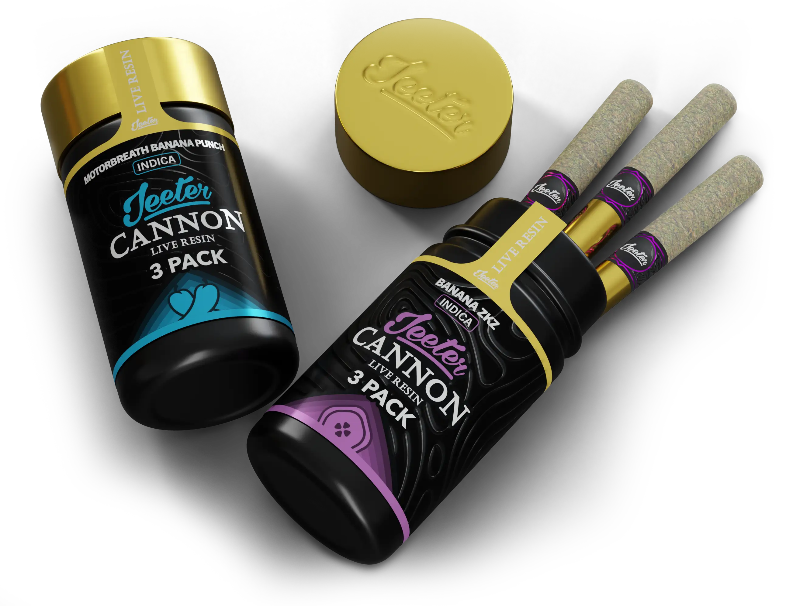 Photograph of instaPanelPhoto: Pink Sunset Resin Cannons (3Pk) 1.5g