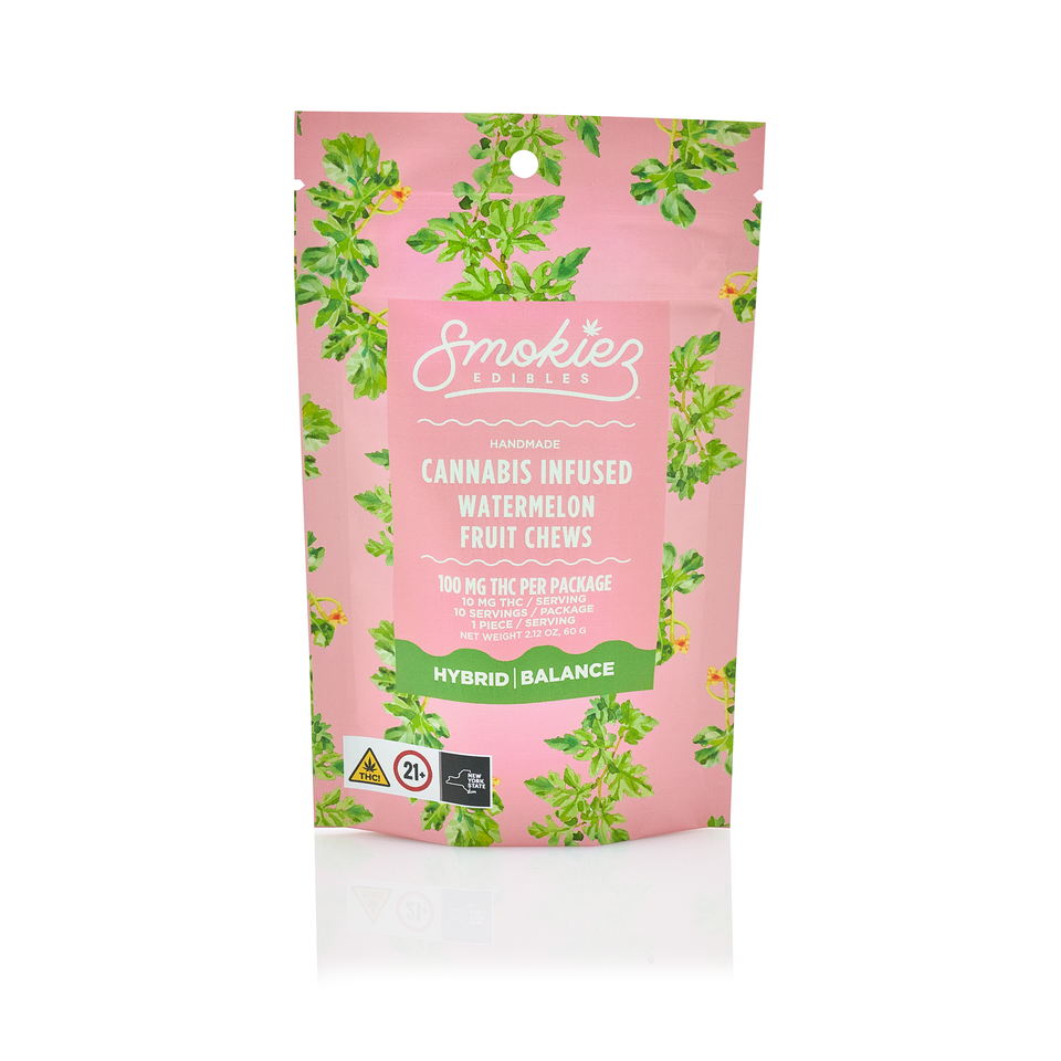 Photograph of product: Sweet Watermelon | 100mg 10pk Fruit Chews