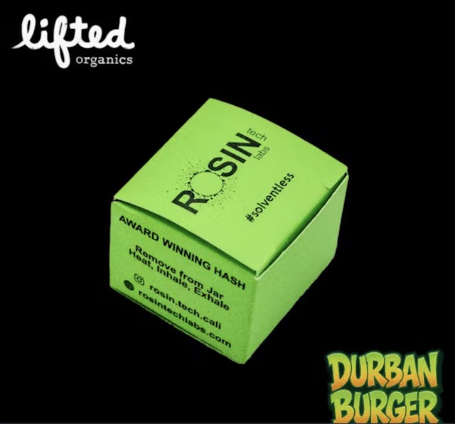 Photograph of product: Durban Burger Cold Cure Rosin 1g - Sales Floor
