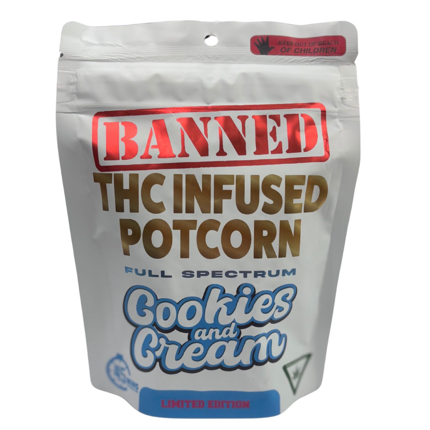 Photograph of product: Banned - White Cheddar 200mg Potcorn