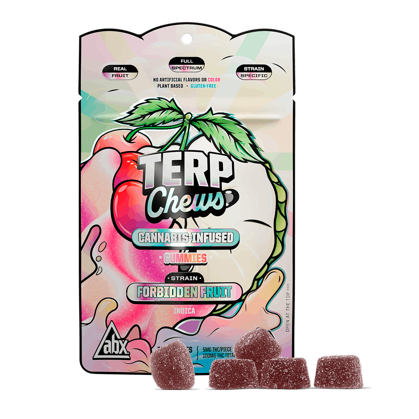 Photograph of product: ABX Terp Chews-Forbidden Fruit Gummies 100mg