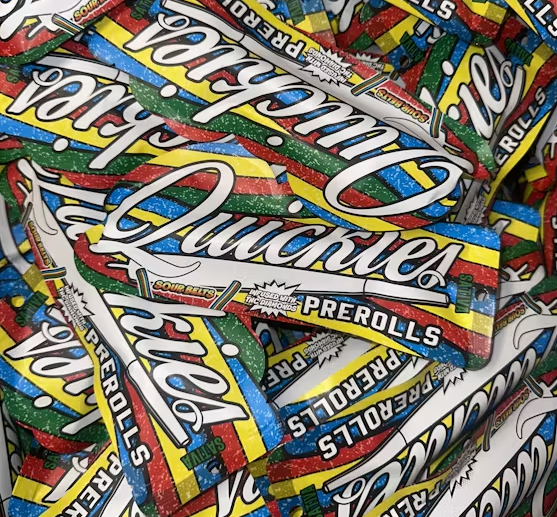 Photograph of product: QUICKIES 1G INFUSED PREROLL - SOUR BELTS