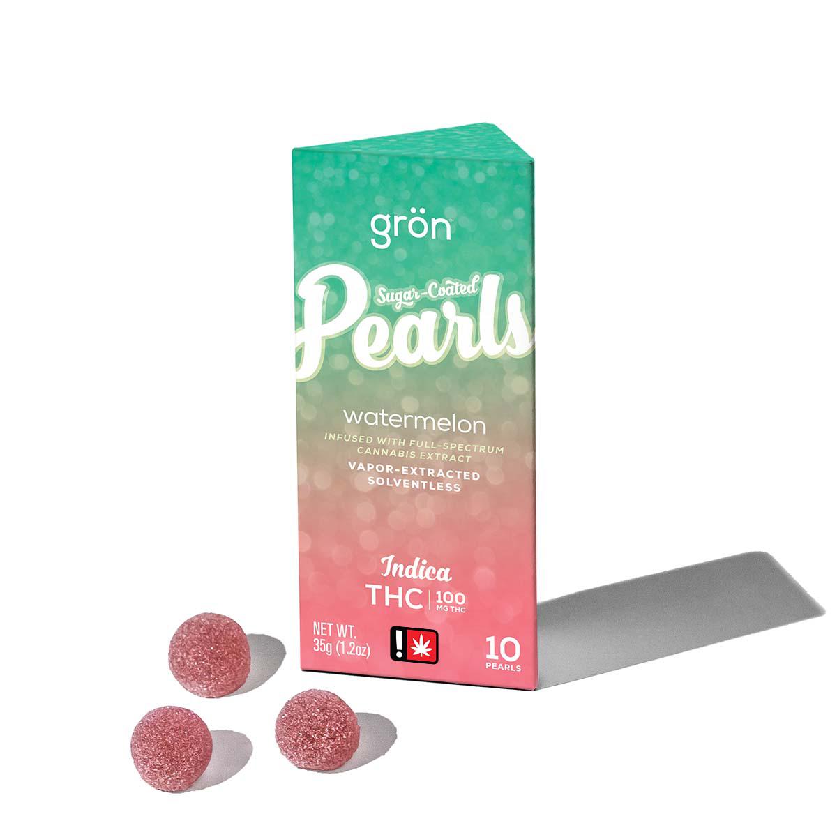 Photograph of product: 100mg Watermelon Oui'd Pearls 10-Pack