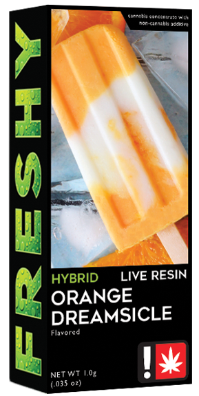 Photograph of product: Cartridge - 1g Flavored Freshy Live Resin - Orange Dreamsicle