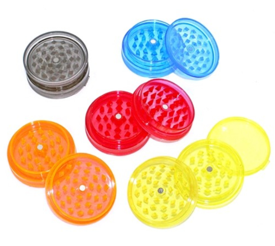 Photograph of product: LuvBuds | 2pc Grinder | Magnetic Acrylic | Assorted Colors | 40mm