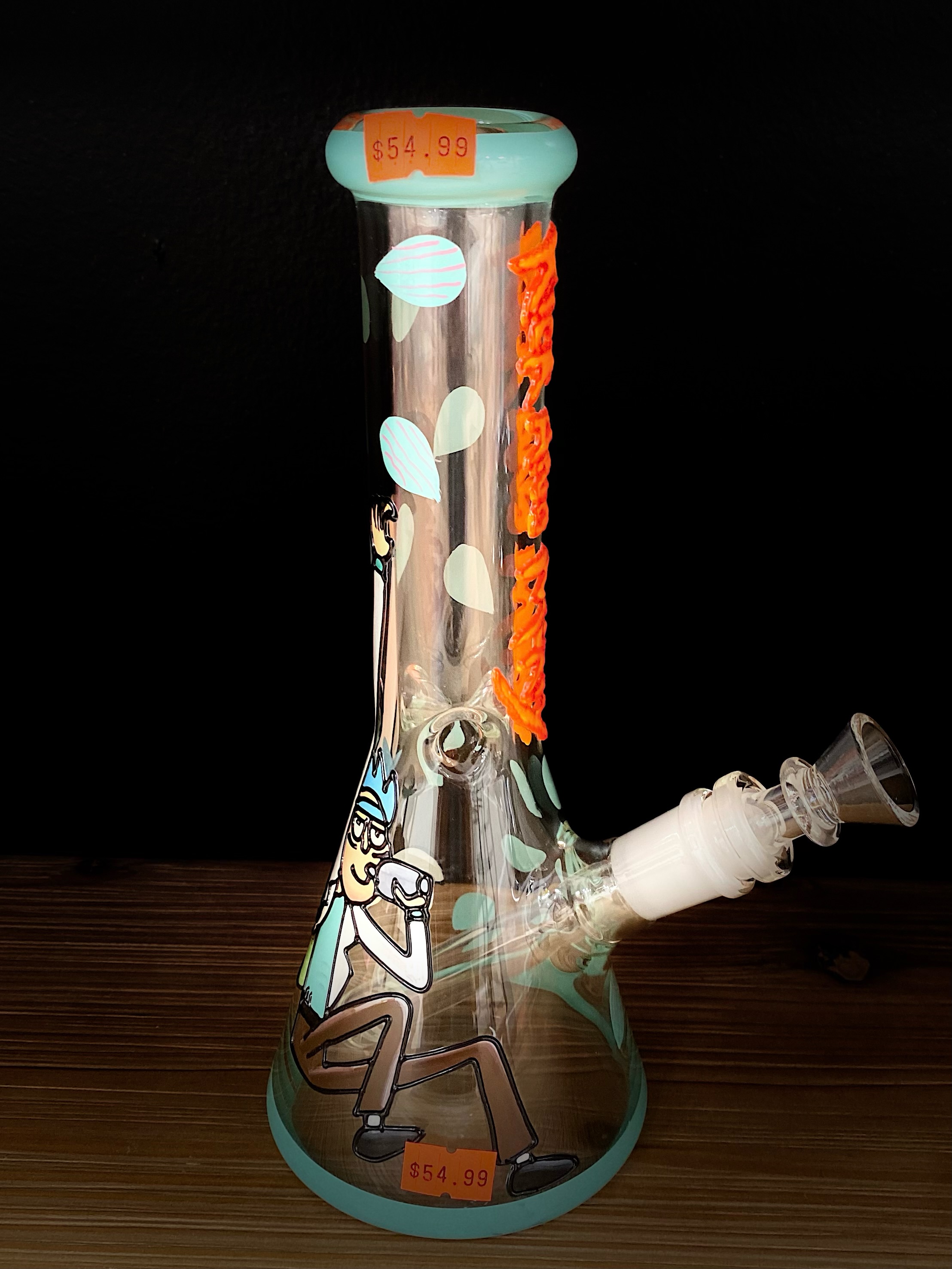 Photograph of product: Rick & Morty Bong | 14mm 9" Beaker Bong