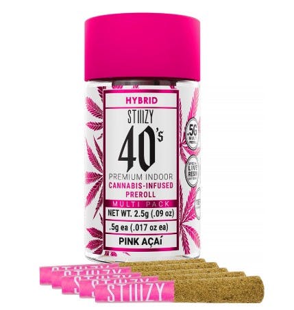 Photograph of product: $35.92 Stiiizy 40s Pink Acai Pre Rolls - 