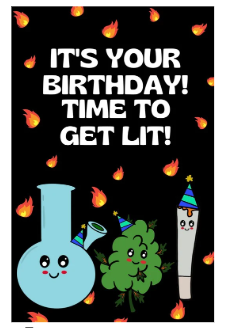 Photograph of product: Smoke Signals | Birthday Card | 1pc