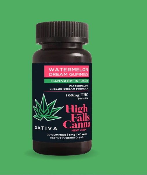 Photograph of product: High Falls Canna - Watermelon Dream Gummies -100mg