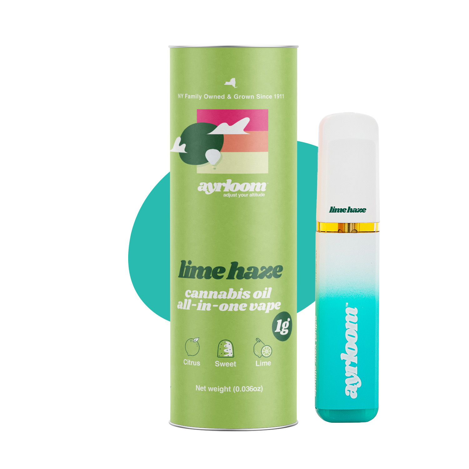 Photograph of product: Ayrloom - Lime Haze Disposable