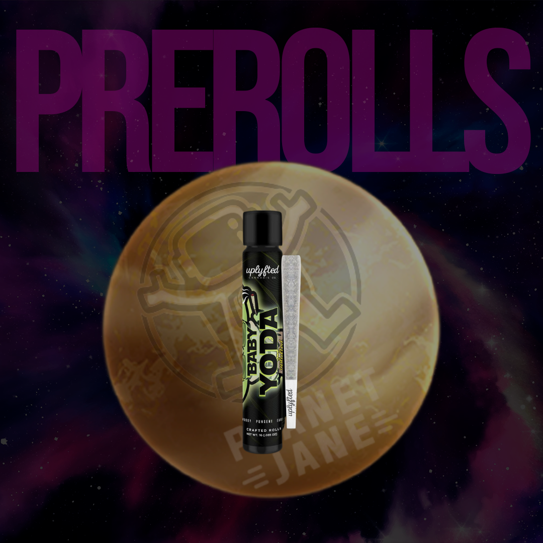 Photograph of product: Uplyfted Oui'd Co. - 1g Preroll - Baby Yoda Oui'd-Dominant