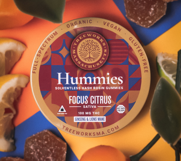 Photograph of product: Focus Citrus (S)- Hummies (100mg)