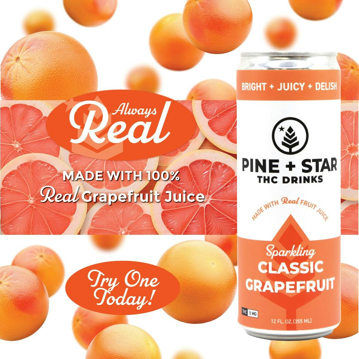 Photograph of product: Pine & Star Infused Grapefruit