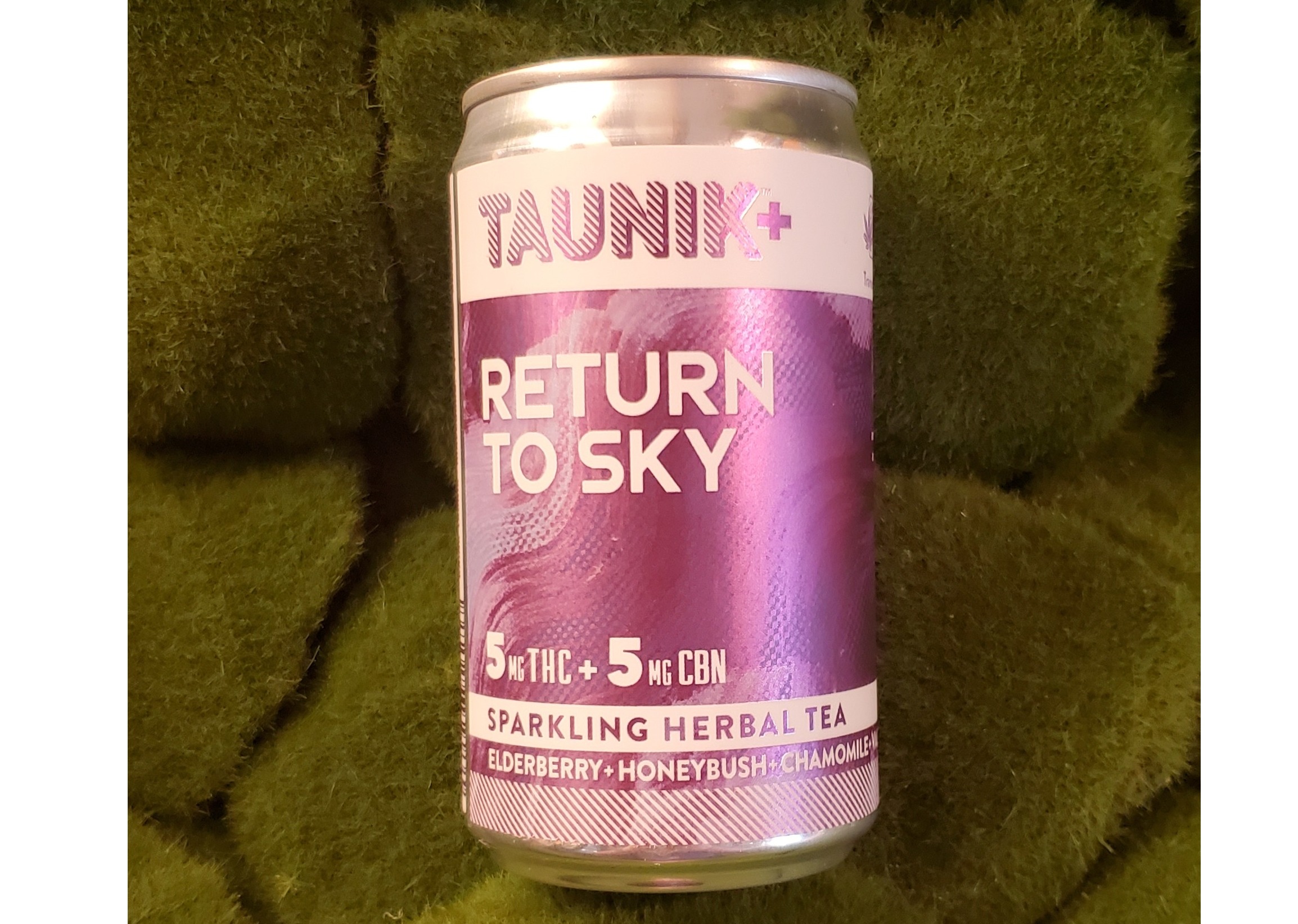 Photograph of product: 5mg 1:1 TH-oui:CBN Can | Return to Sky | Taunik+