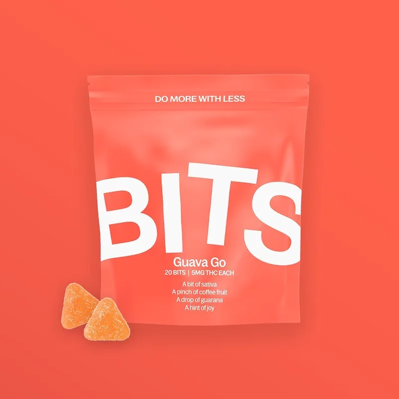 Photograph of product: BITS Gummies 100mg 20pk Guava Go