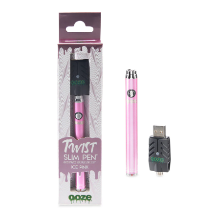 Photograph of product: Ooze - Slim Twist - Battery - Ice Pink