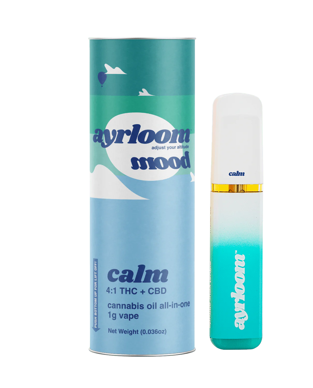 Photograph of Product: Ayrloom AU | Vape 1g AIO | Mood: Calm