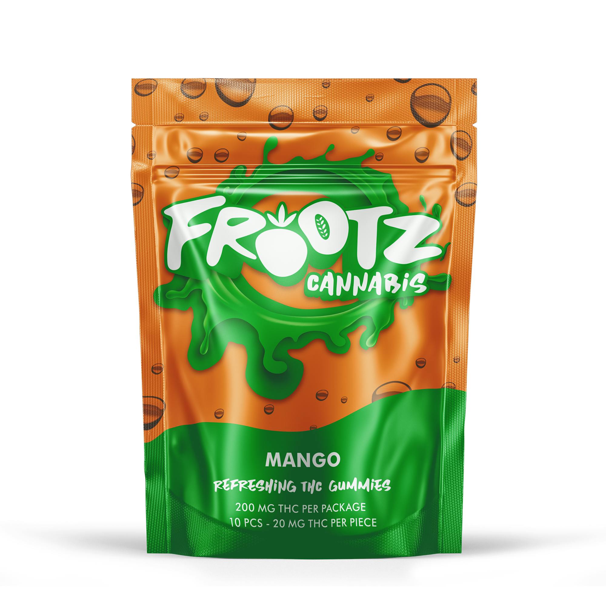 Photograph of product: Frootz - 200MG Gummies - Mango