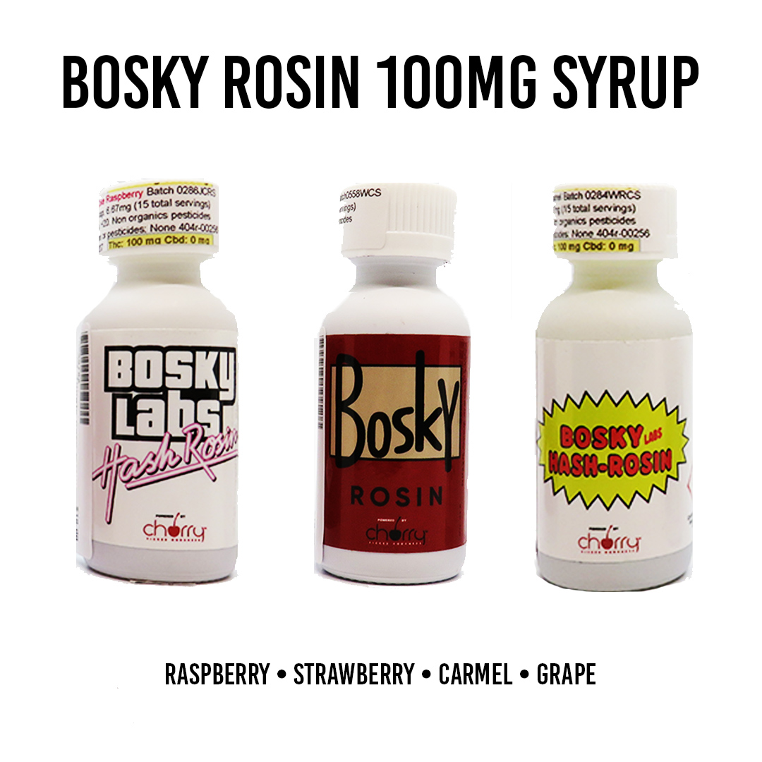Photograph of product: Bosky | Rosin Syrup | - 100mg | Strawberry
