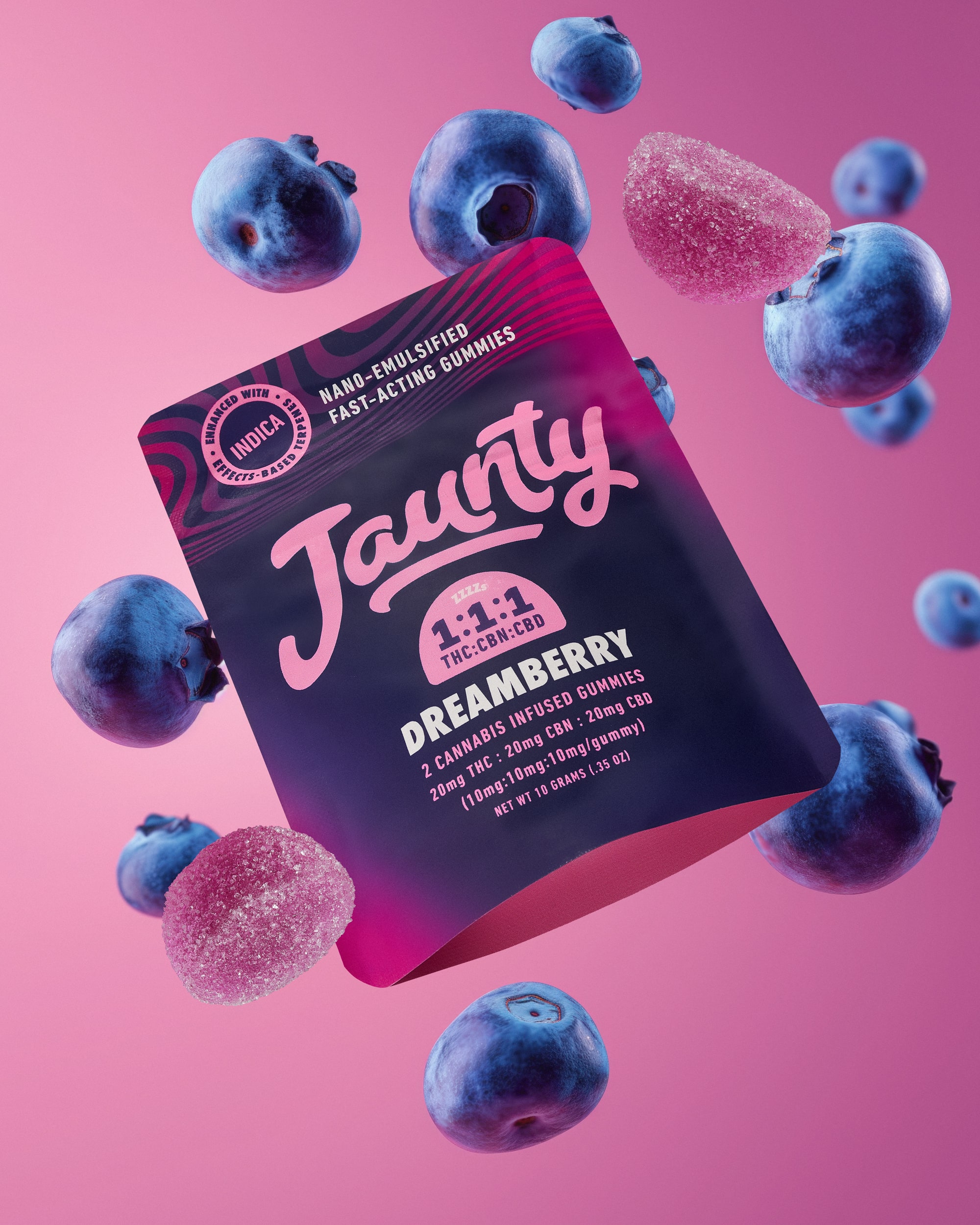 Photograph of product: Dreamberry | 1:1:1 | TH-oui:CBD:CBN | 2pk | 10mg