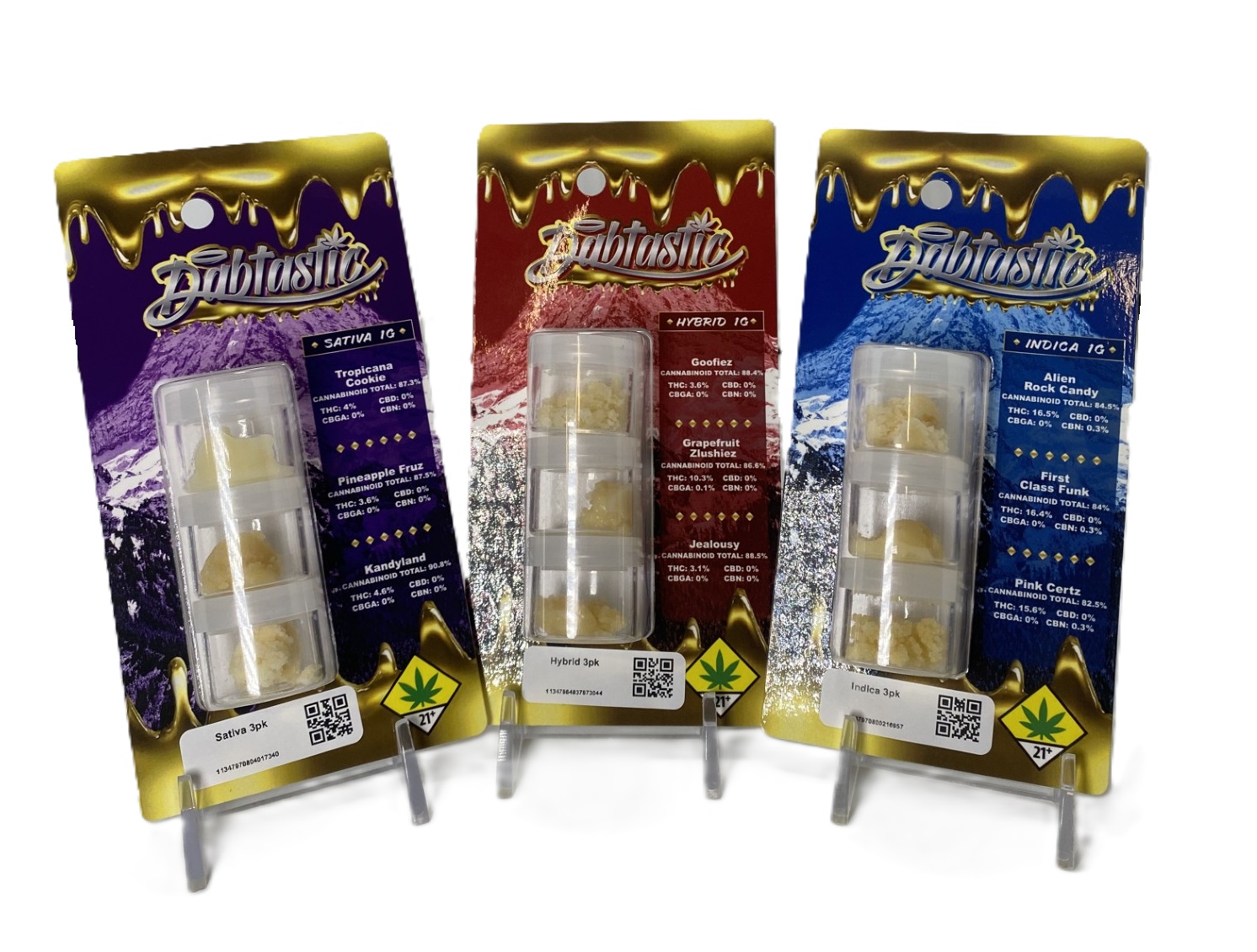 Photograph of product: Oui'd Dab Pack | 3x1g Wax
