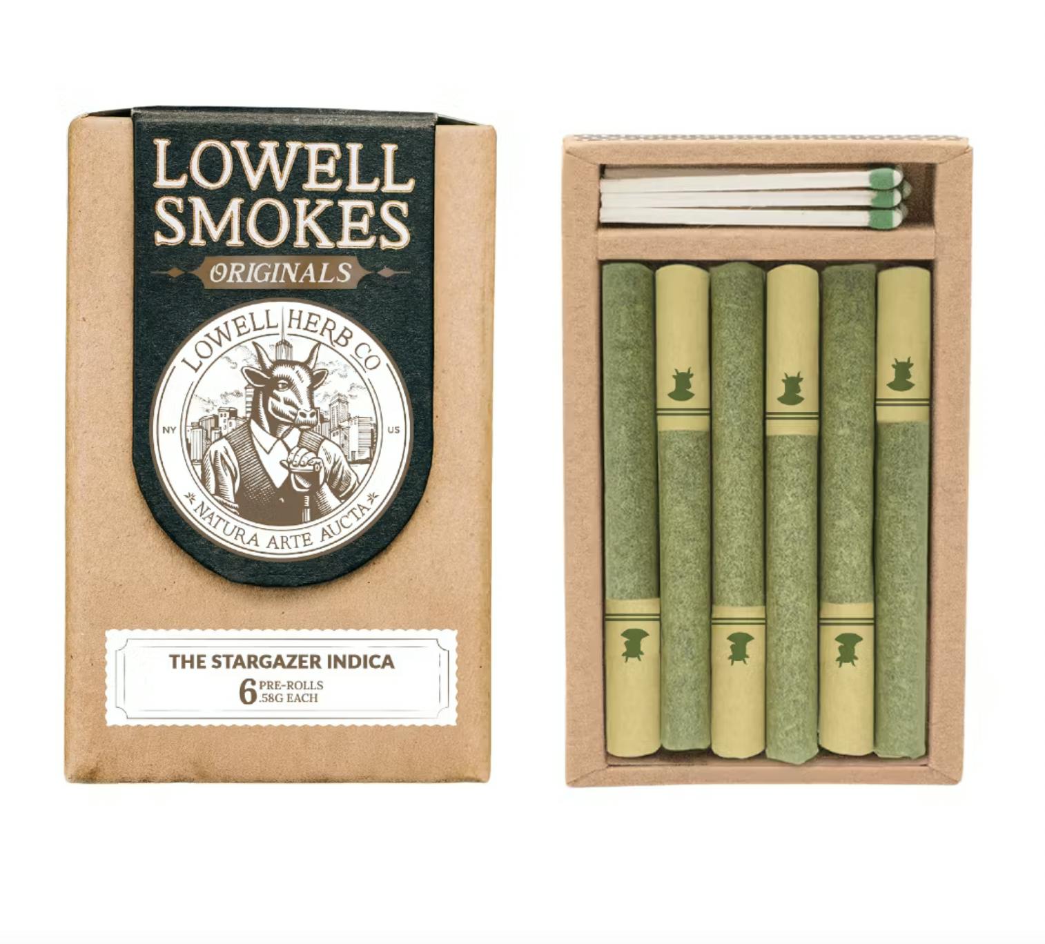 Photograph of product: Lowell | Star Gazer | Pre-Roll Pk | 6 x .6g