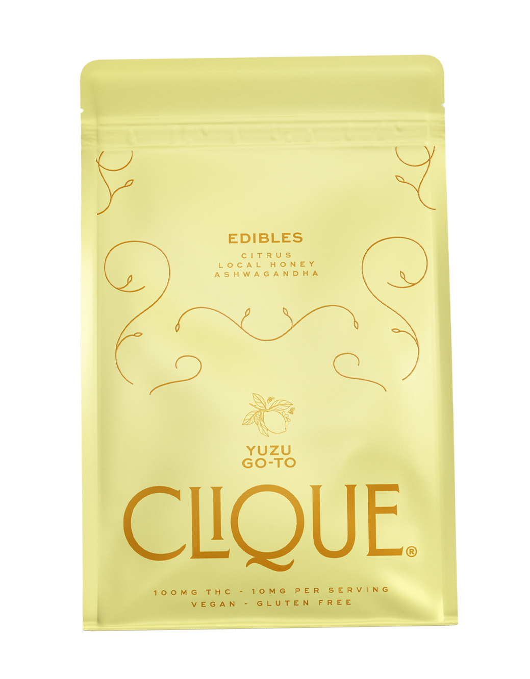 Photograph of product: Clique | Yuzu Go-To | Resin Gummies | 10 Pack 100mg