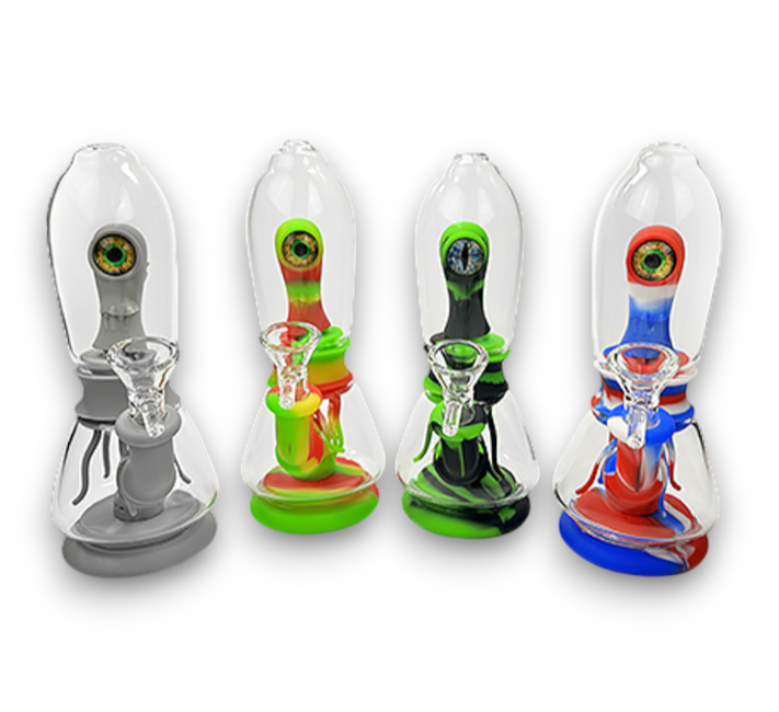 Photograph of product: 7.5" Silicone Cyclops Beaker Bong/Rig