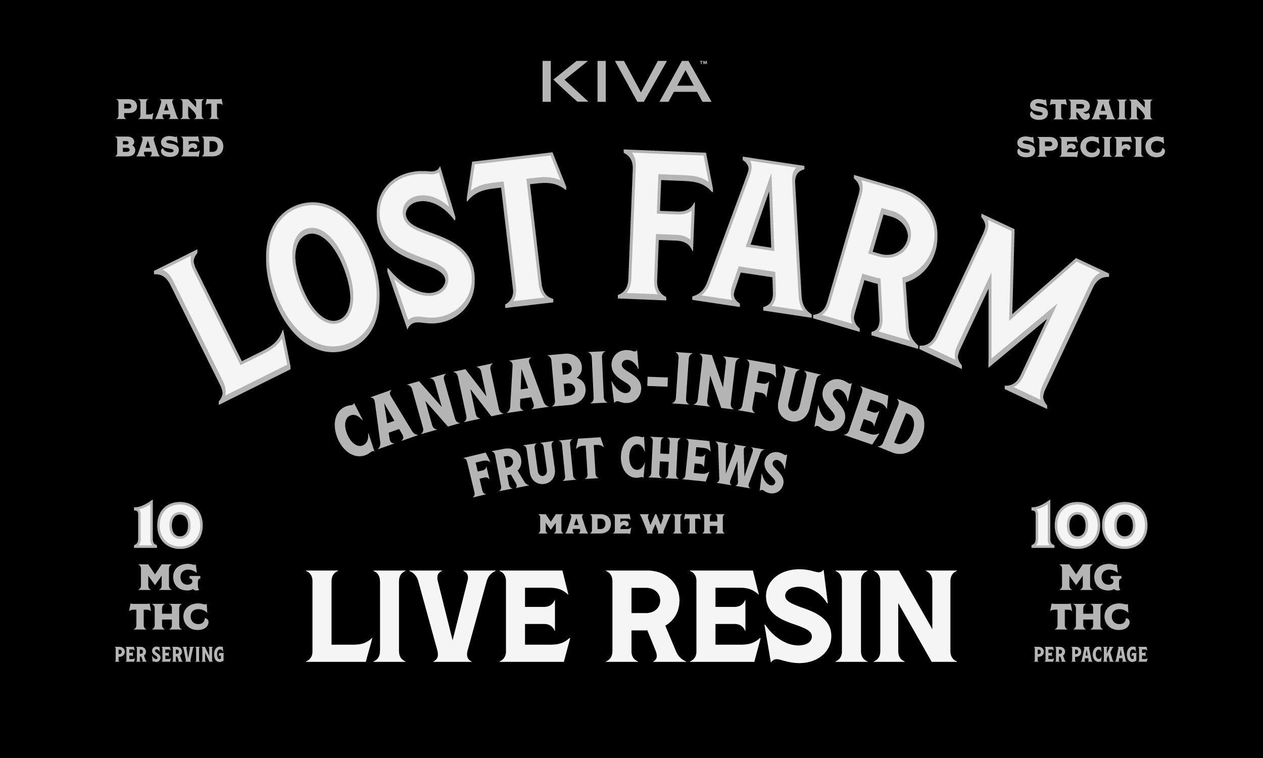 Photograph of product: Kiva Confections - Lost Farm Dragon Fruit 'Trop. Cherry' Chew 40g