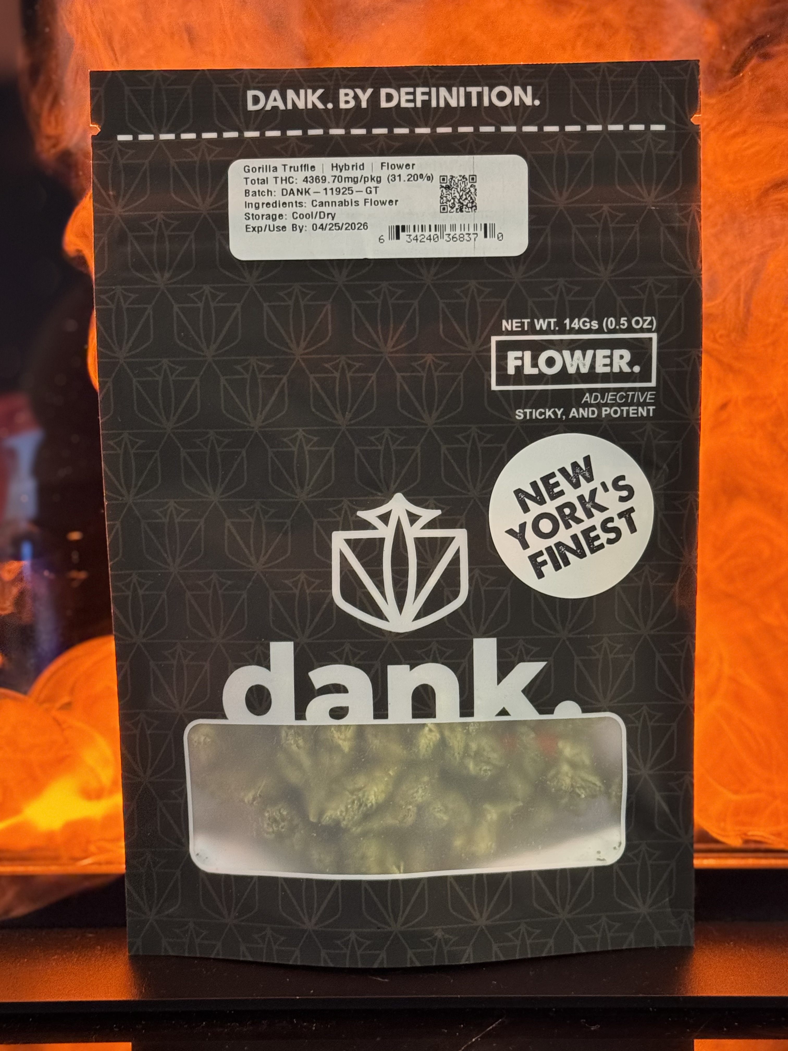 Photograph of product: Dank | Gorilla Truffle | 14g (Sungrown)