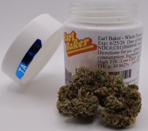 Photograph of product: Baby Cakes | 3.5g Flower (H) | 048 | Earl Baker